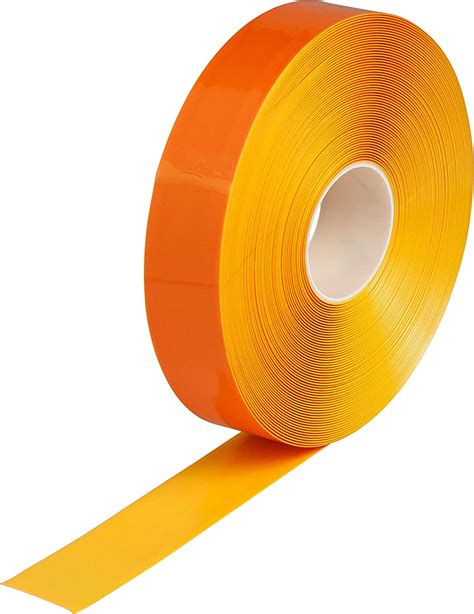 Brady 104427 ToughStripe Nonabrasive Direction Arrow Floor Marking Tape, 10" Length, 4" Width, Yellow, Arrow Shape (Pack of 100 per Roll)