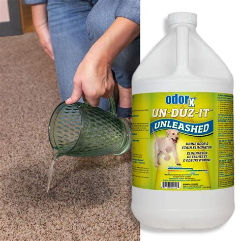 DRI EAZ ODORx Un-Duz-It Unleashed Pet Urine Odor and Stain Eliminator, Highly Effective One-Step Commercial Formula, Enzyme Action, 1.Gal