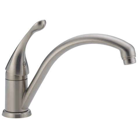 Delta 141-SS-DST Collins Single Handle Kitchen Faucet, Stainless