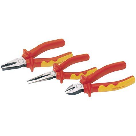 Draper Expert 3 Piece VDE Plier Set - 69288