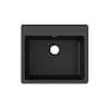 Elkay Quartz Classic ELG2522BK0 Single Bowl Drop-in Sink, Black