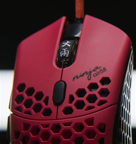 Finalmouse x Ninja Air58 - Cherry Blossom Red Weighs Only 58 Ounces Ultralight