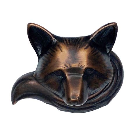 Fox Door Knocker - Oiled Bronze (Premium Size)