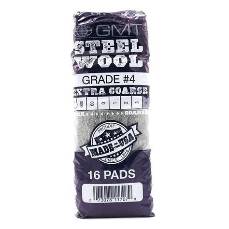 GMT Steel Wool #0 Fine Grade 20" Radial Floor Pads (120200); Case of 12 Pads; For Cleaning and Polishing