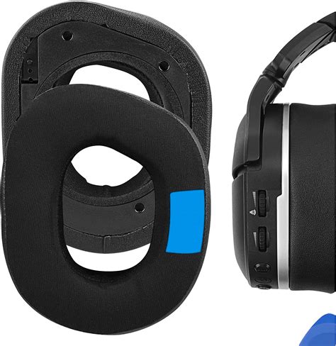 Geekria Sport Cooling-Gel Replacement Ear Pads for Razer Kraken Pro V2, Kraken 7.1 V2, Stormtrooper/Pewdiepie Edition Headphones Earpads, Ear Cushion, Ear Cups, Headset Ear Cover (Black)