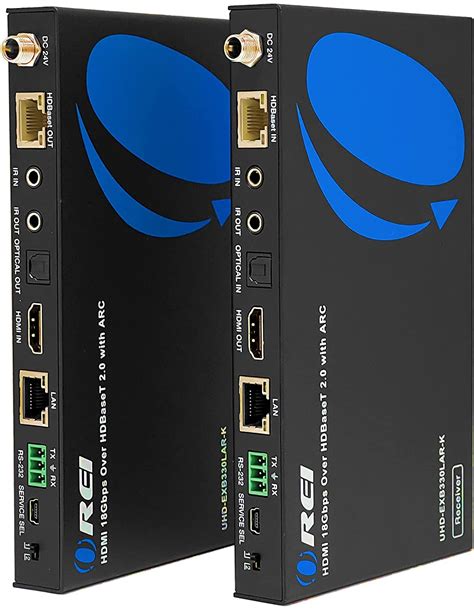 Flash Sale Buy 1 get 1 HDBaseT HDMI Extender 4K 60Hz (4:2:0) HDR HDMI2.0 HDCP2.2-230ft 1080P,130ft 4K 60Hz by Cat5e Cat6 No lag, Bi-Directional Two-Way IR PoE, DTS:X, CEC, Slim Mini Case EX70L