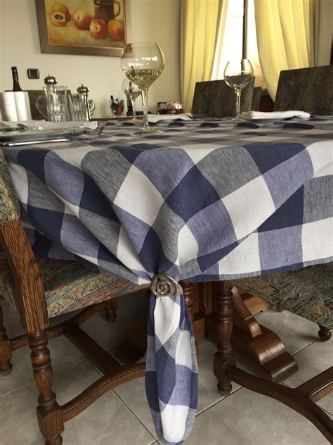 🔥 Crazy Deals Home Brilliant Farmhouse Tablecloth Recctangle Blue Table Covers for Family Dinners Hotel Church Table Cloths for Living Room, 52 x 102 Inch, Navy