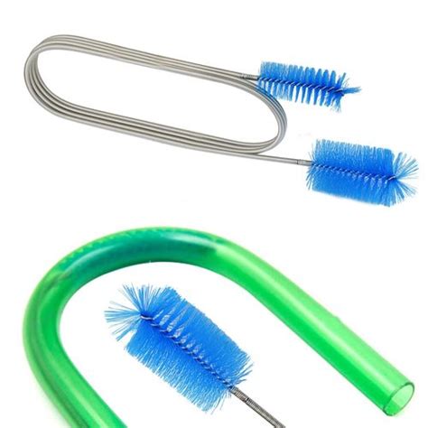 Product Deal INFILM Aquarium Water Filter Pipe Air Tube Hose Stainless Steel Cleaning Brush, Sink Drain Clog Cleaner Brush Hair Clog Tool Dryer Cleaning Kit