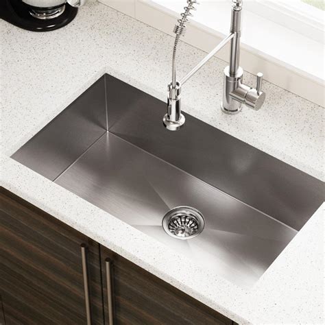 Kindred UDTS24/10 Hand Fabricated Single Bowl Under Mount Kitchen Sink, Stainless Steel