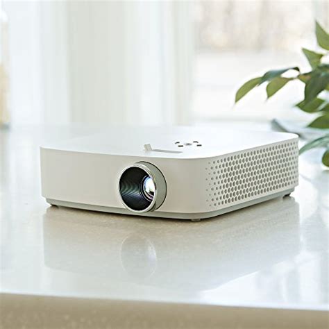 Black Friday - 70% OFF LG PF50KA 100” Portable Full HD (1920 x 1080) LED Smart TV Home Theater CineBeam Projector with Built-in Battery (2.5 Hours) - White