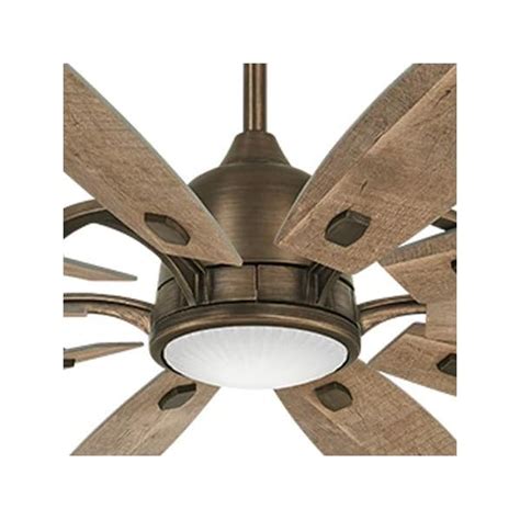 Minka-Aire F864L-HBZ Barn 65 Ceiling Fan with LED Light and DC Motor in Heirloom Bronze Finish
