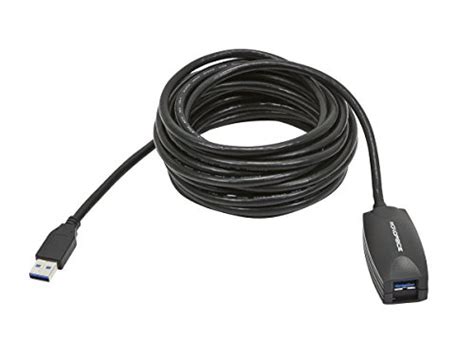 Top Brands Monoprice 5-meter USB 3.0 A Male to A Female Active Extension Cable, Black