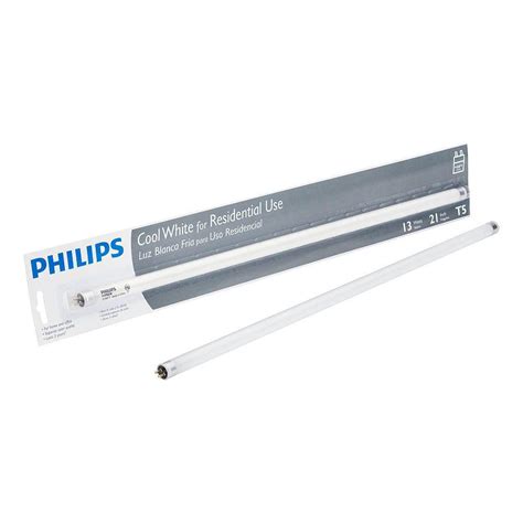 Philips 409748 13W T5 Cool White 4100K Linear Fluorescent Light Bulb (12 Pack), 21"