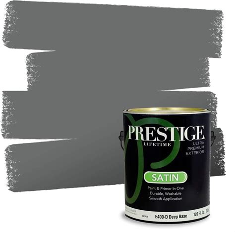 Prestige Exterior Paint and Primer in One, Bachelor Pad, Satin, 1 Gallon