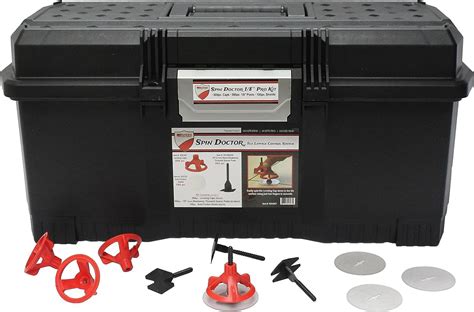 Spin Doctor Tile Leveling Pro Kit 1/8": (200 Caps, 500 Bases, 100 Shields)