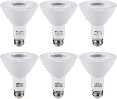 One-Day Sale: Up to 80% Off TORCHSTAR CRI90+ 12 Pack PAR30 LED Bulb Long Neck, Dimmable Spotlight Bulbs, 12W=75W, 3000K Warm White, UL & Energy Star Listed, 840LM, for Recessed Trim Lighting, Track Light