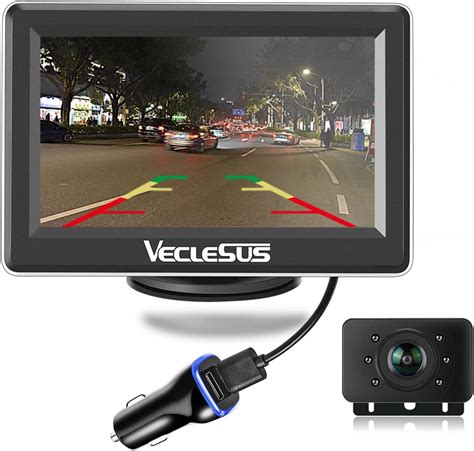 VECLESUS WM1 1080P HD Wireless Backup Camera System, 4.3” LCD Wireless Monitor, Superior Night Vision Wide Viewing Angle Stable Signal Wireless Rear View Camera for Cars, Sedans, SUVs, Pickups, Vans