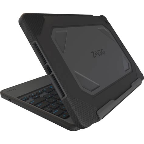 Black Friday 🔥 ZAGG Rugged Book - Durable Case and Bluetooth Keyboard for Apple iPad Mini 5 (7.9") - Charcoal