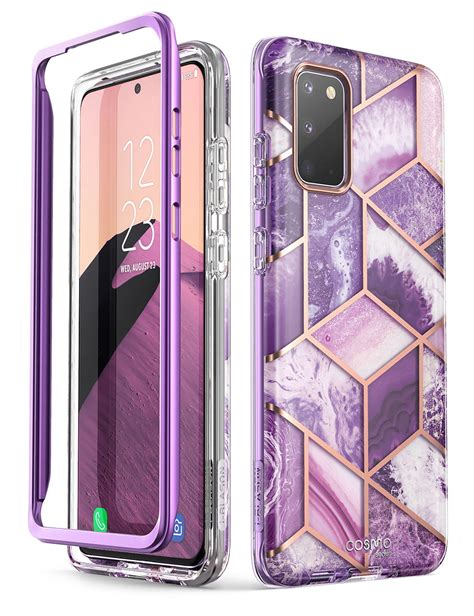 i-Blason Cosmo Case for Samsung Galaxy S20 FE 5G (2020 Release), Slim Stylish Protective Bumper Case with Built-in Screen Protector (Ameth)