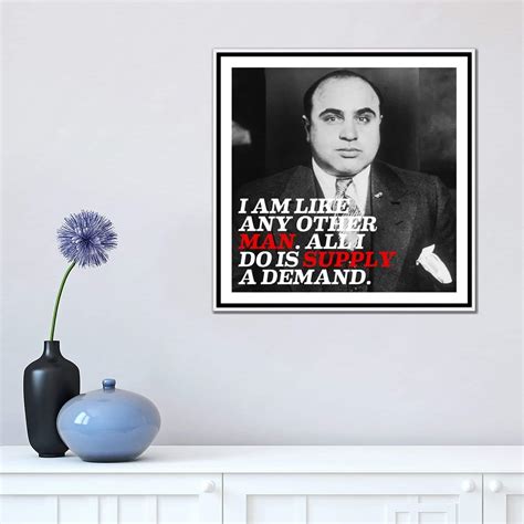 iCanvasART 1-Piece Al Capone Quote Canvas Print by iCanvas, 0.75 by 18 by 18-Inch